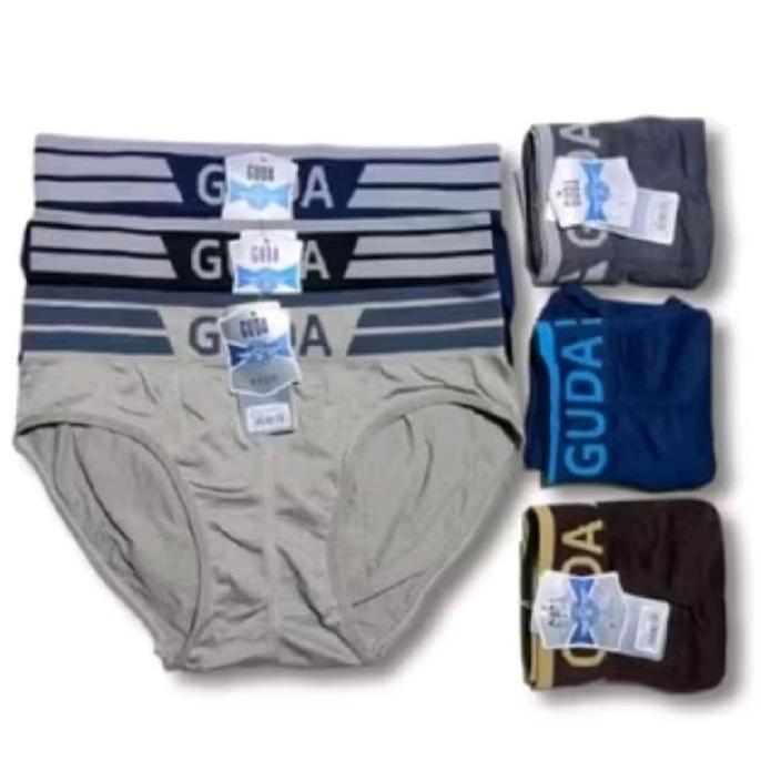 New 3 Pcs Celana Dalam Pria Madelon, Guda Tanpa Jahitan, Celana Dalam Bahan Rajut Celana Dalam Merek