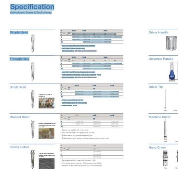 Orthodontic Screw Osstem