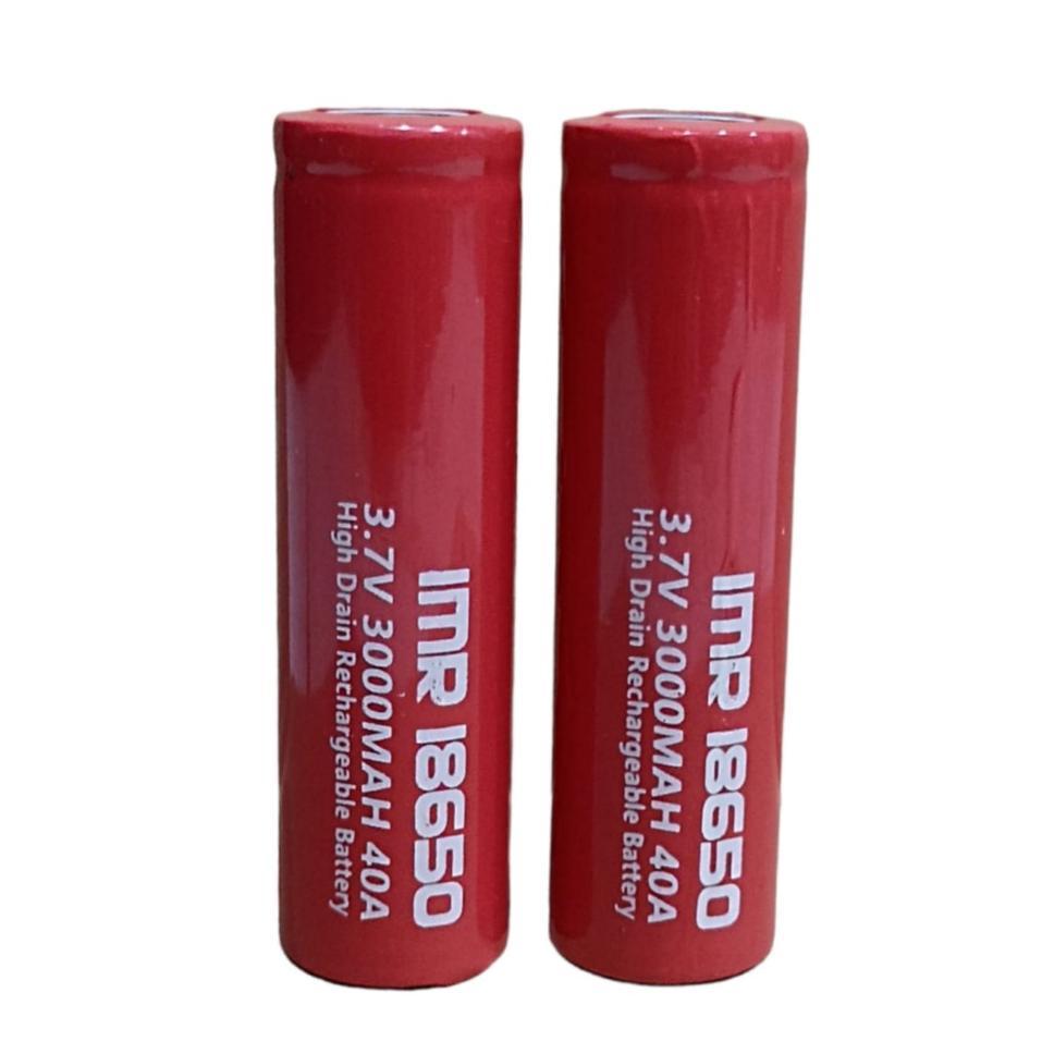 Batre/Baterai Cas Type Imr18650 Lithium 3.7Volt - 3000Mah Isi 2Pcs