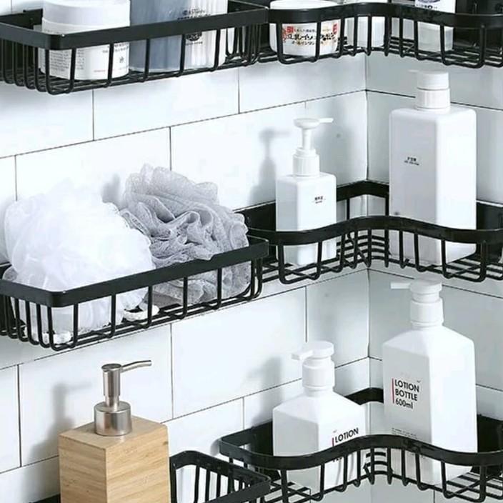 Rak Kamar Mandi Tempel Dinding Rak Sabun Kamar Mandi Pvc Gantung Tanpa Bor