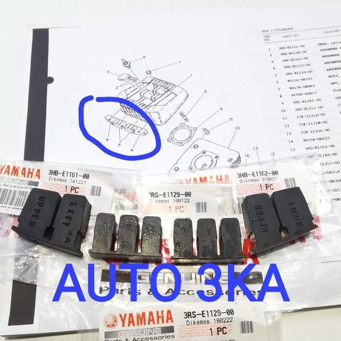 KARET DAMPER PEREDAM HEAD RX KING ORI ORIGINAL 3RS-E1129-00 3HB-E1161-00 3HB-E1162-00