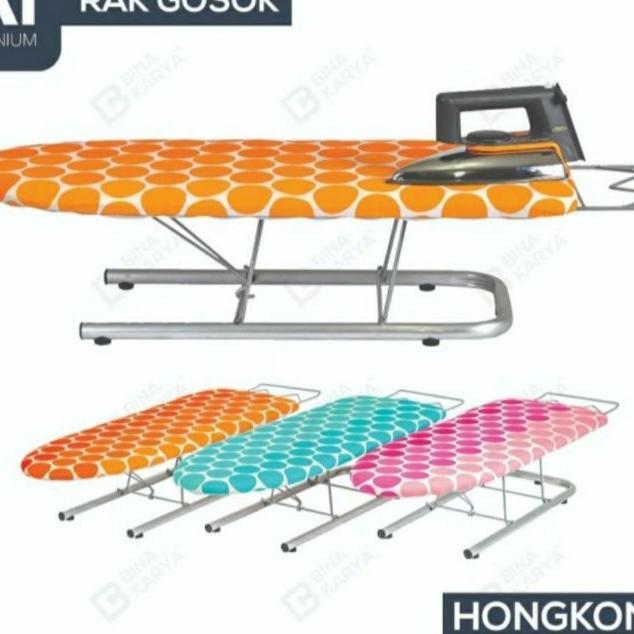 Meja Setrika Gosok Lesehan Duduk Hongkong Bina Karya Meja Gosok Alumunium Aluminium Lipat