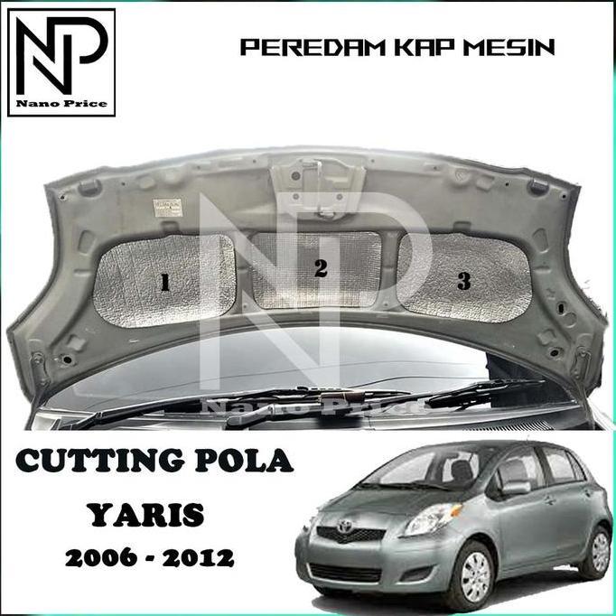 PEREDAM PANAS KAP MESIN MOBIL YARIS 2006-2012 READY STOCK