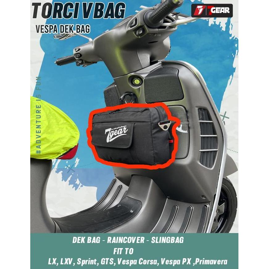 Tas Motor Bagasi Dek Depan Vespa 7Gear Gts sprint lx corsa px