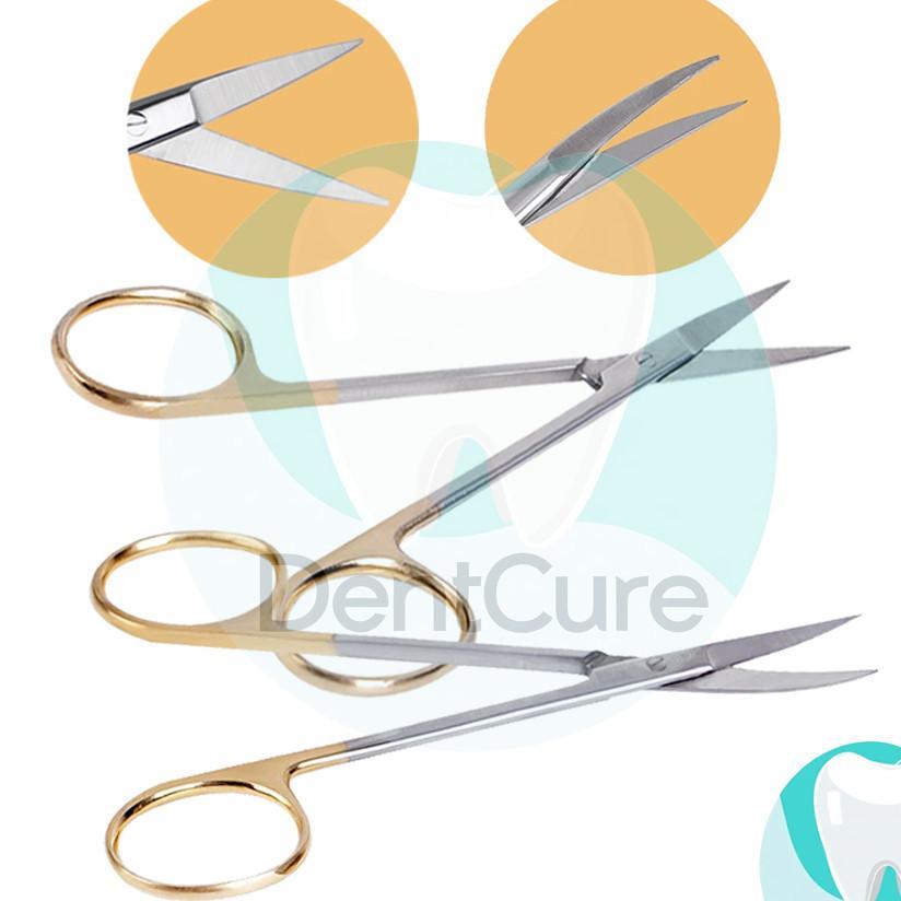 Iris Scissor Straight Curved - Gunting Iris  Lurus Bengkok - Gunting Alis Mata Jaringan Gum Operatin