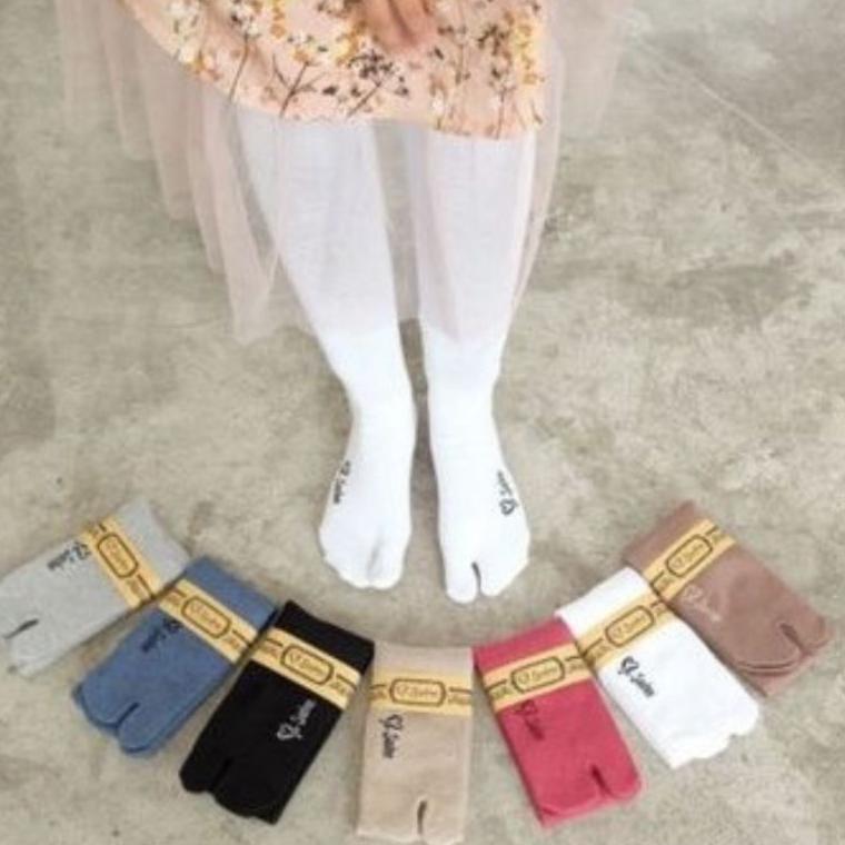 [1 Pasang] Original Sashee Jempol Panjang Selutut Sock Kaos Kaki  60  Cm Wanita Hijab Muslimah Termu