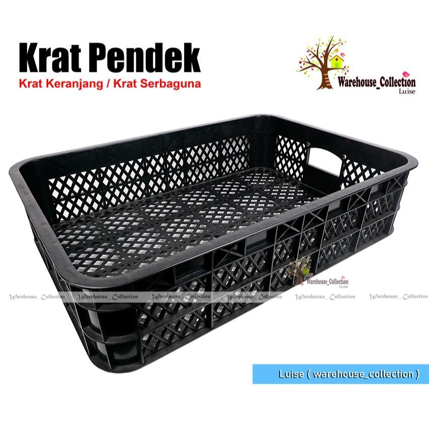 KRAT PENDEK PERSEGI PANJANG/ KRAT INDUSTRI PENDEK/ KERANJANG ROTI & BUAH SERBAGUNA/ KRAT KHADO
