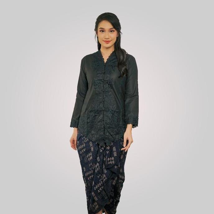 BATIK TRUSMI Kebaya Set Couple Kemeja dan Kebaya Kain Lilit Citra Ck Untuk Lamaran Tunangan