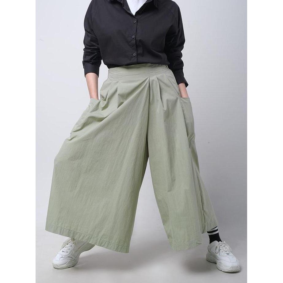 Logo Jeans Celana Kulot Ayara Sage 43058L5SA