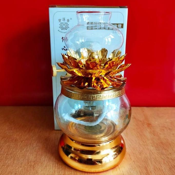 TERBARU - Lentera lampu sumbu minyak penerangan sembahyang lentera minyak sayur parafin tanah