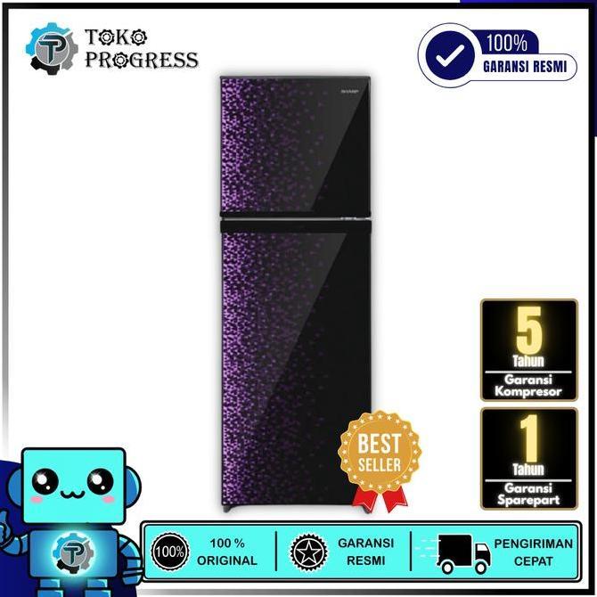 KULKAS 2 PINTU SHARP SJ-236MG 205L NO FROST LOW WATT