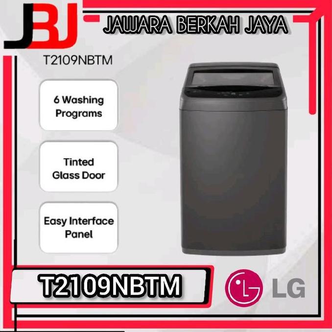 Mesin Cuci 9 kg LG T2109NBTM mesin cuci 1 tabung 9kg LG T2109 Mesin cuci Top loading Lg 9 kg