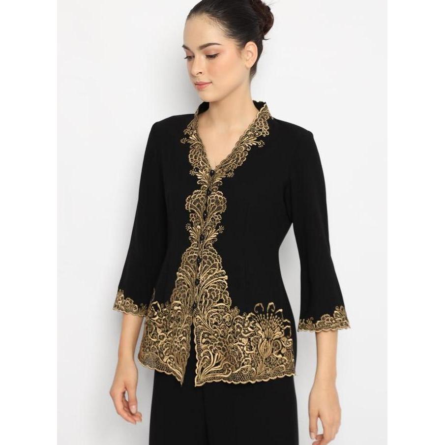 Lyne Halim Kebaya Bordir Emas, 7397 - Hitam.