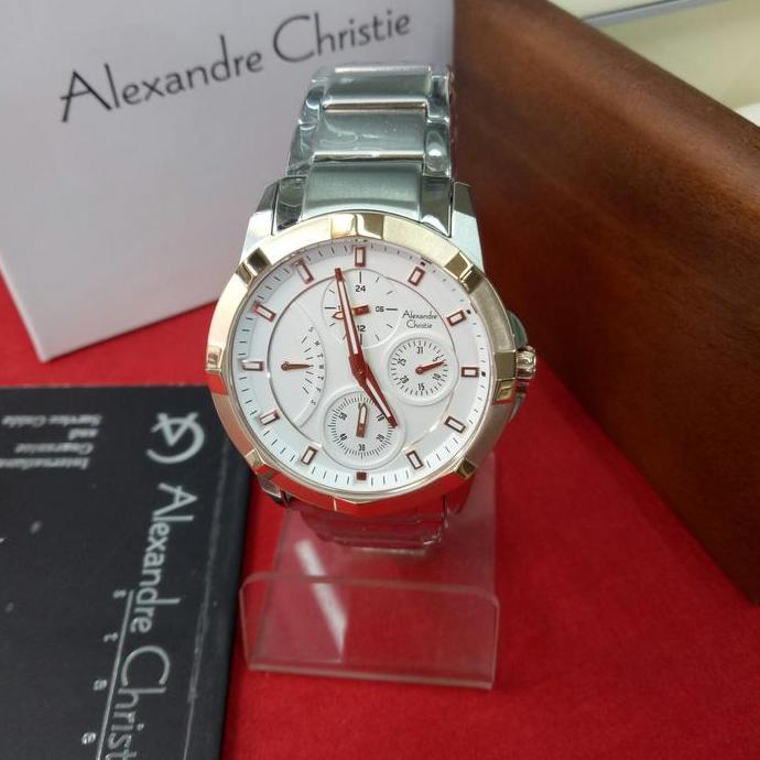 jam tangan wanita alexandre christie ac 2879 bf stainless