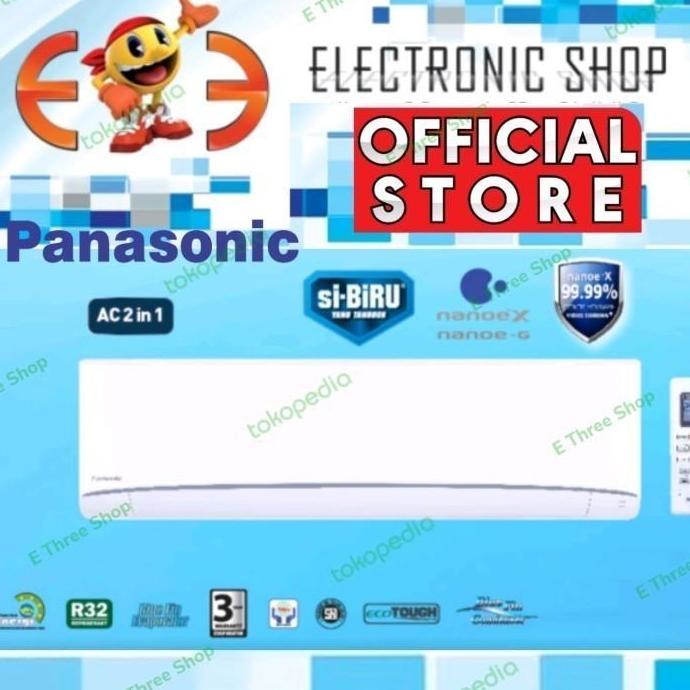 Panasonic Pn 12 Wkj Ac Split 1.5 Pk SiBiru Nanoe X Deluxe - Pn12wkj