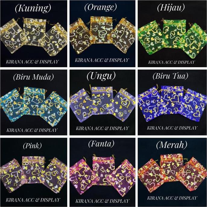 Kantong Tile Serut Love / Kantong Serut Souvenir