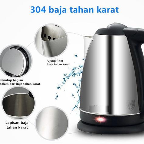 NEW TEKO LISTRIK TEKO ELEKTRIK STAINLESS STEEL
