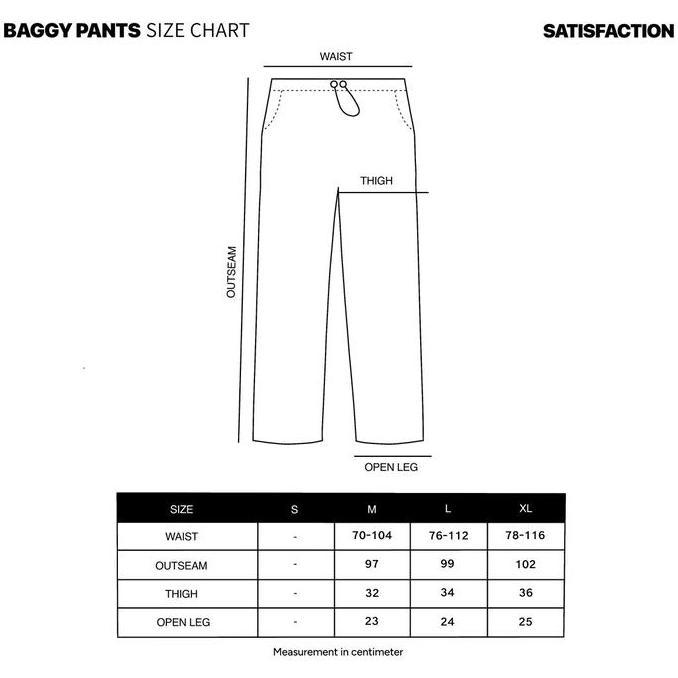 Satisfaction Baggy Pants 330GSM Desire Black