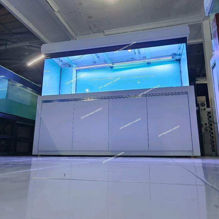 aquarium custom kabinet 200x70x70 alas 15mm keliling 12mm sump 150cm