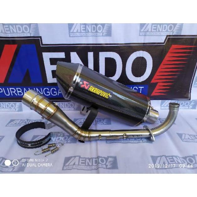 MEERAHSEMBADA KNALPOT RACING AKRAPOVIC LAYANG NMAX AEROX ADV GENIO PCX VARIO XMAX MIO SCOPY BEAT DLL