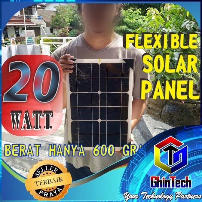 QROPSNO Flexible solar panel 20w listrik surya 20 watt mono 20watt solar surya