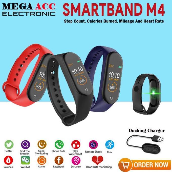 AKZYN SMARTWATCH M4 - Smartband M4 OLED Anti Air - M4 Smart Sports Bracelet