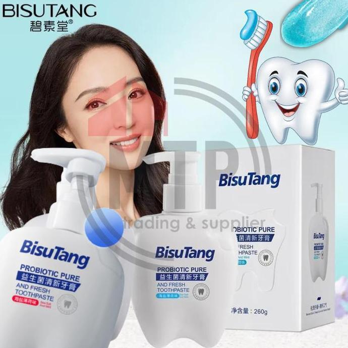 BIBULAS BISUTANG Pasta Gigi Pemutih Gigi 260g - BISUTANG Odol Gigi Pembersih Noda Karang Gigi 260g S
