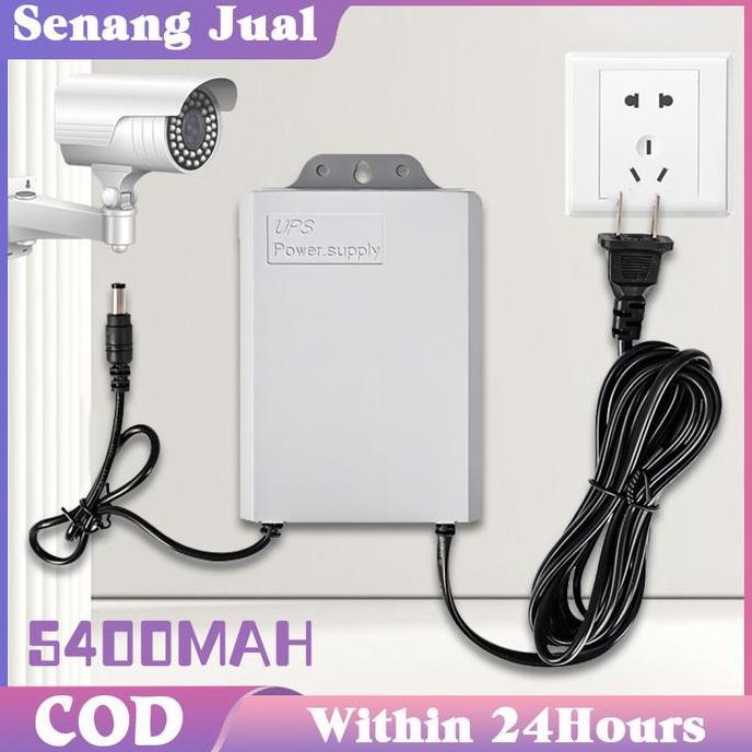 AKZYN UPS Mini 12V Untuk Wifi / CCTV / Pasokan Listrik Tanpa Gangguan Saat Listrik Padam / Baterai I