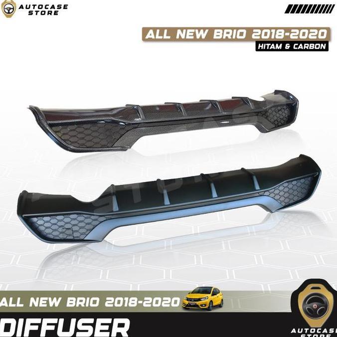 DIFFUSER ALL NEW BRIO 2018 2019 2020 HITAM DOFF CARBON AKSESORIS MOBIL TERBAIK