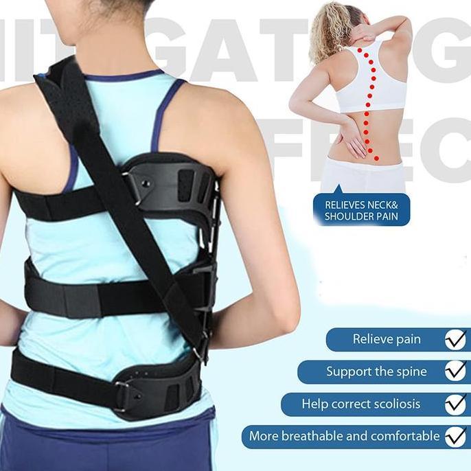 ODONTY Scoliosis Brace Untuk Bahu Tinggi Dan Rendah Pelurus Tulang Belakang Aluminium Alat Pelurus T