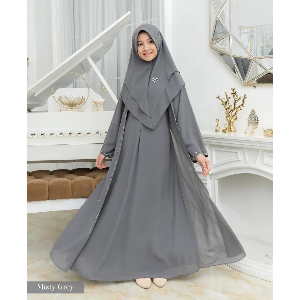 NEW DEALS GAMIS ANAK TANGGUNG PEREMPUAN USIA 7 8 9 10 11 12 13 14 15 TAHUN ARYANA SYAR'I KIDS BAHAN 