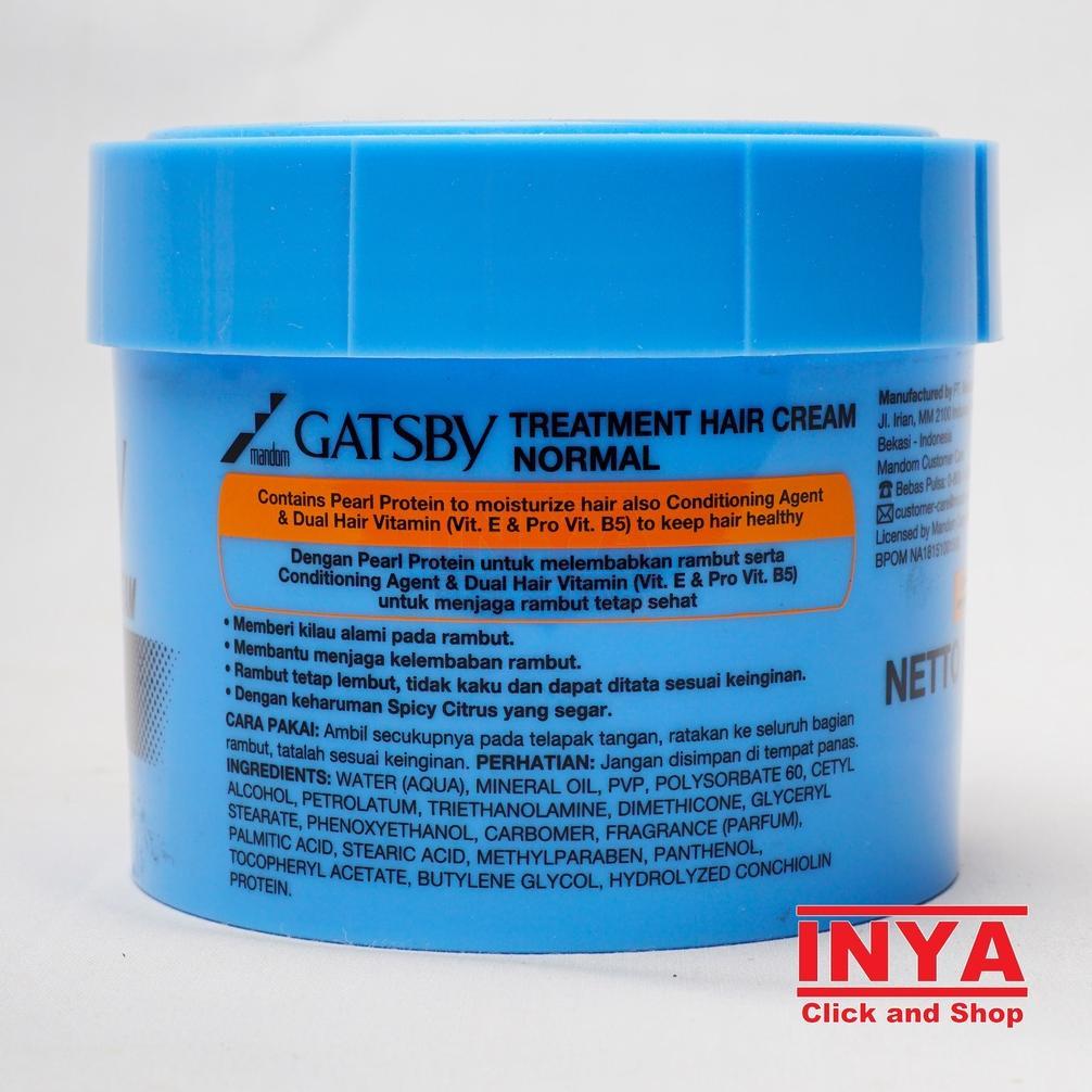 Ready stok GATSBY THC  NORMAL TREATMENT HAIR CREAM POMADE 250gr - Minyak Rambut