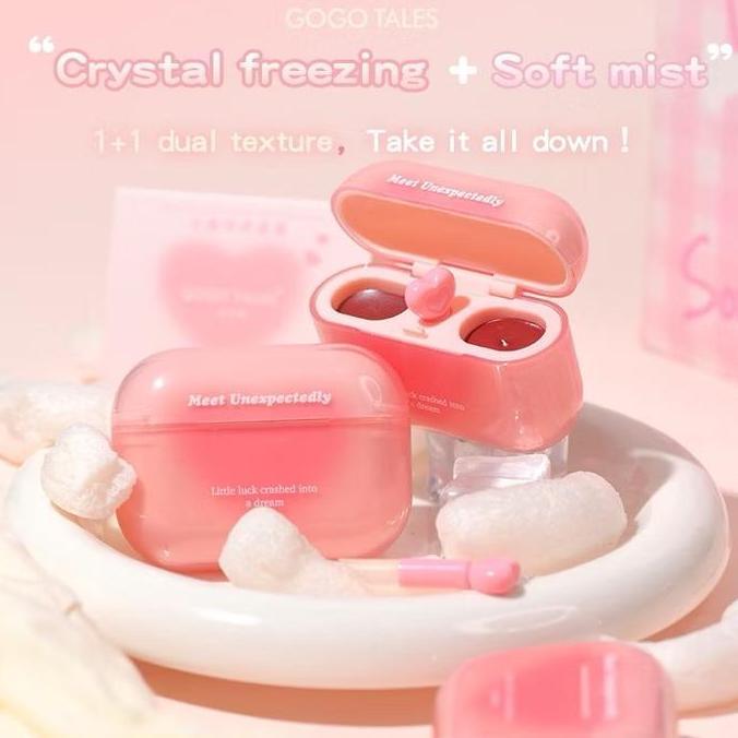 Labbro- (Bpom) Gogo Tales Airpods Lipstick Matte & Glossy Lip Anak Sekolah Lip Airpods Gogo Tales Ai