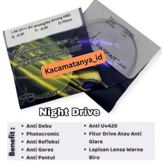 Lensa kacamata Lensa Bluecromic NHT Drive