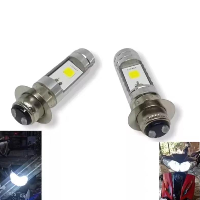 NEW PRODUCT LAMPU DEPAN MOTOR LED NYALA PUTIH PNP HONDA VARIO 110 KARBU HARGA SEPASANG ISI 2 PCS