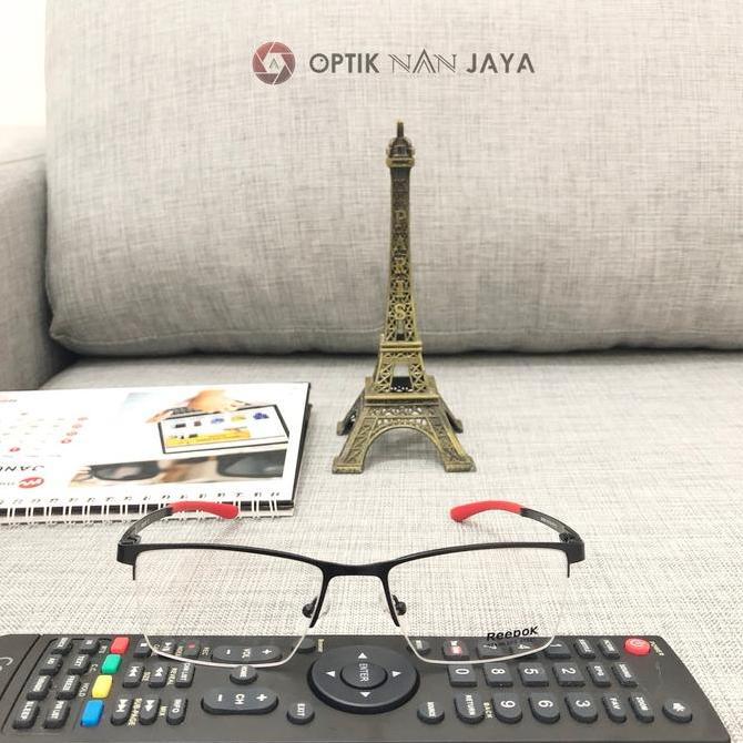 PREMIUM (GRATIS LENSA) Frame Kacamata Minus Pria Reebok R63 Half Frame