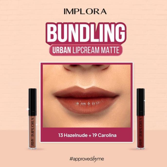Labbro- [Paket Ombre] 1 Set Lip Cream Matte + Lipcream Implora Urban Lip Cream Matte Implora - Lipst