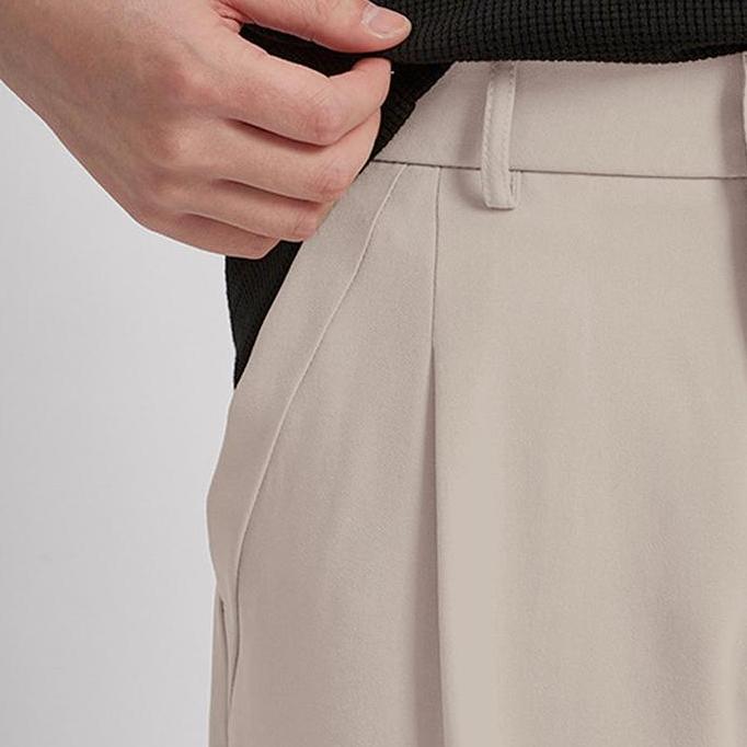 Kasual Celana Cream Prime Wide Baggy Loose Pants