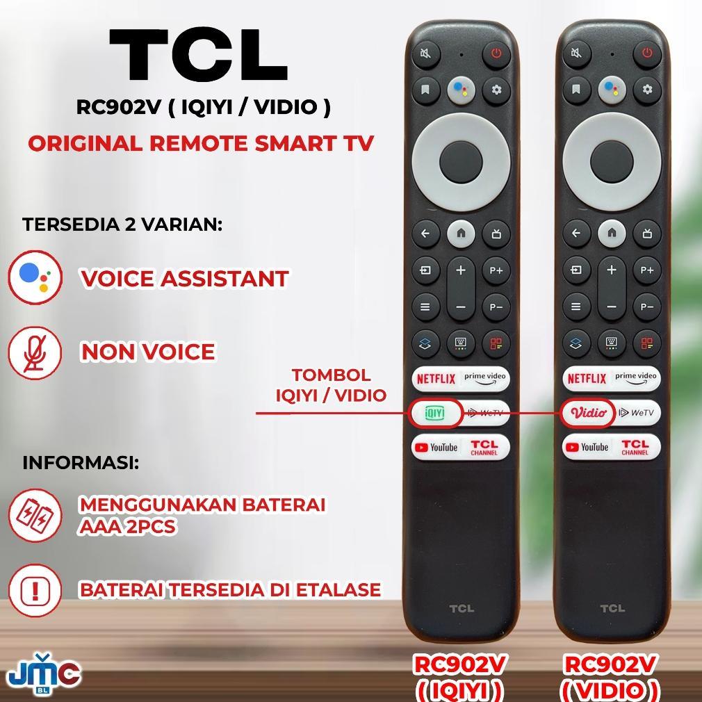 KABIUSTORE REMOTE SMART TV ANDROID TCL RC902V TOMBOL IQIYI / VIDIO PREMIUM