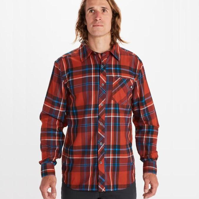 Kemeja Outdoor Marmot Men's Anderson Lhtweht Flannel Long Sleeve