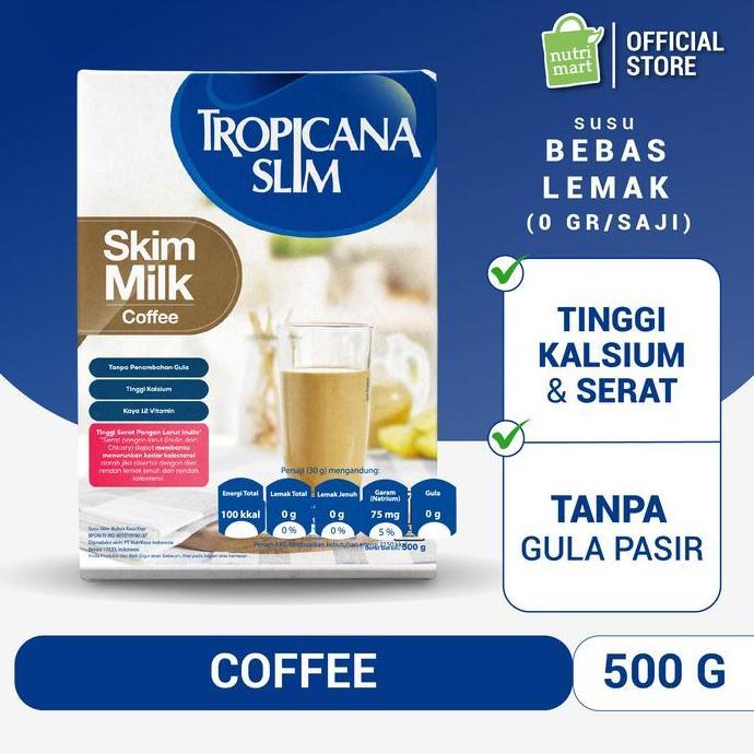 Tropicana Slim Skim Milk Coffee 500gr - Susu Turunkan Kolesterol