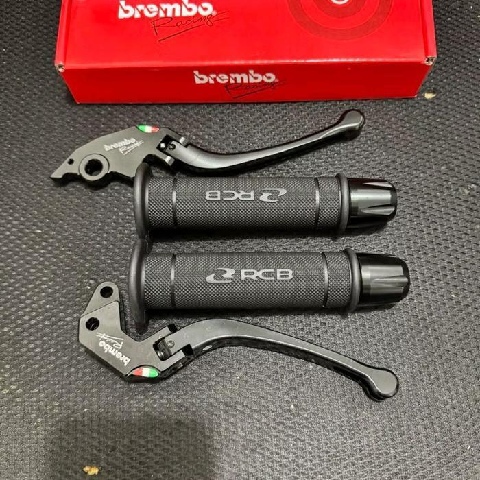 Paket 3In1 Handle Rem Lipat + Handgrip Rcb Hg55 + Jalu Stang Cnc / Stylo 160 Cbs Vario 160 Cbs Vario