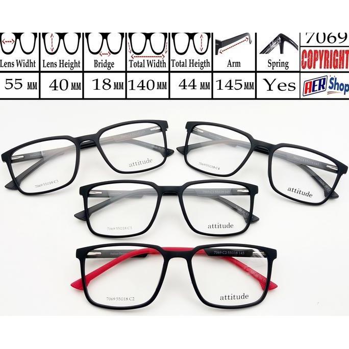 frame orinal ATTITUDE frame kacamata sport minus orinal unisex