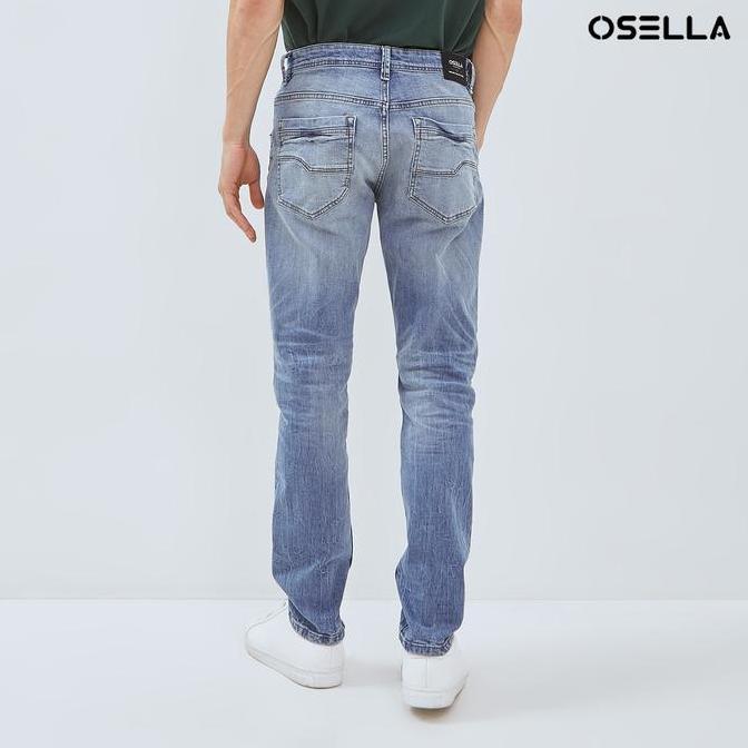 Osella Brando Slim Fit Denim Jeans In Lht Blue Wash 2O5012A1 | Celana Jeans Panjang Pria