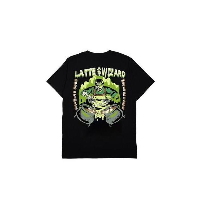 Kaos Pria Jackhammer Latte Art Wizard Tee Black Tshirt T-shirt Men