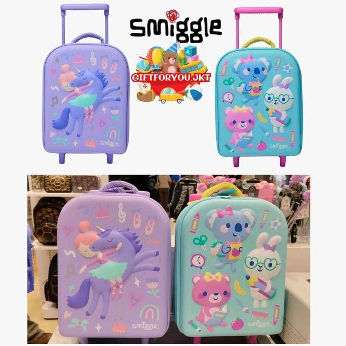 Tas Trolley Anak Smiggle Ready Set Go Teeny Tiny Series Original Travel Bag Koper Kids Girls Perempu