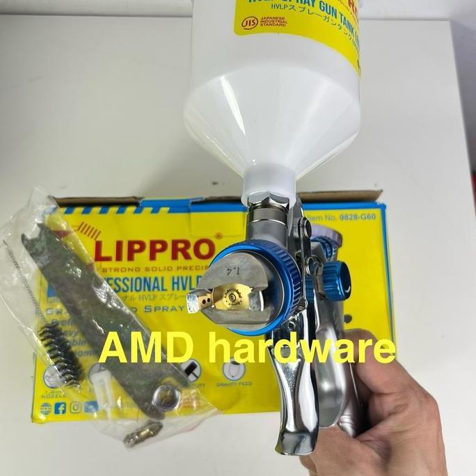 Spray Gun Hvlp Shogun H88G 600Ml Lippro Low Pressure Original Stainless Steel Semprotan Cat Spet Ang