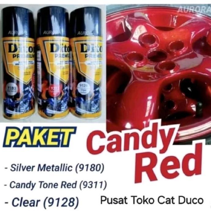 Paket Diton Premium Candy Red 9180+9311+9128 paket diton premium candy merah cendy red isi 3 400ml