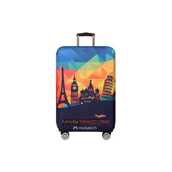 NEW MEDIATECH SARUNG KOPER BERMOTIF / LUGGAGE COVER MOTIF KEREN ORI