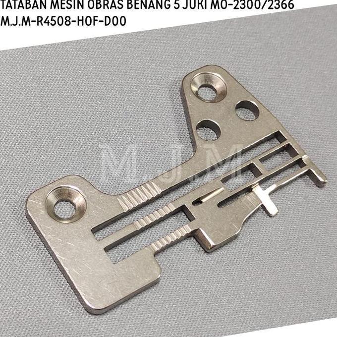 Piringan mesin jahit Obras Juki Benang 5 / Needle Plate / tataban Plat Jarum R4508-HOF-D00